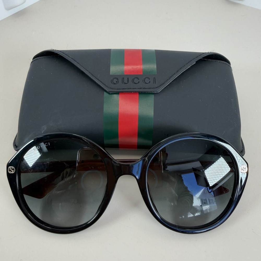 Gucci GG0023S 003 Oval Sunglasses - Brown/Havana Frame